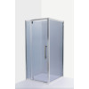Душова кабіна AquaStream Ethos 100S розпашна сіра