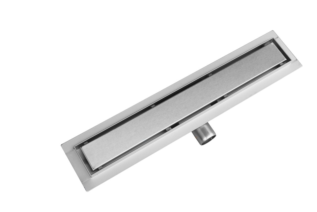 Трап лінійний AS 80 Chrome G13 нержавіюча сталь