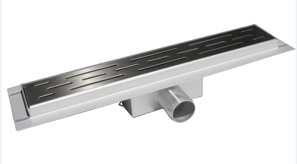 Трап лінійний AS 70 Chrome G01 нержавіюча сталь (2 в 1)