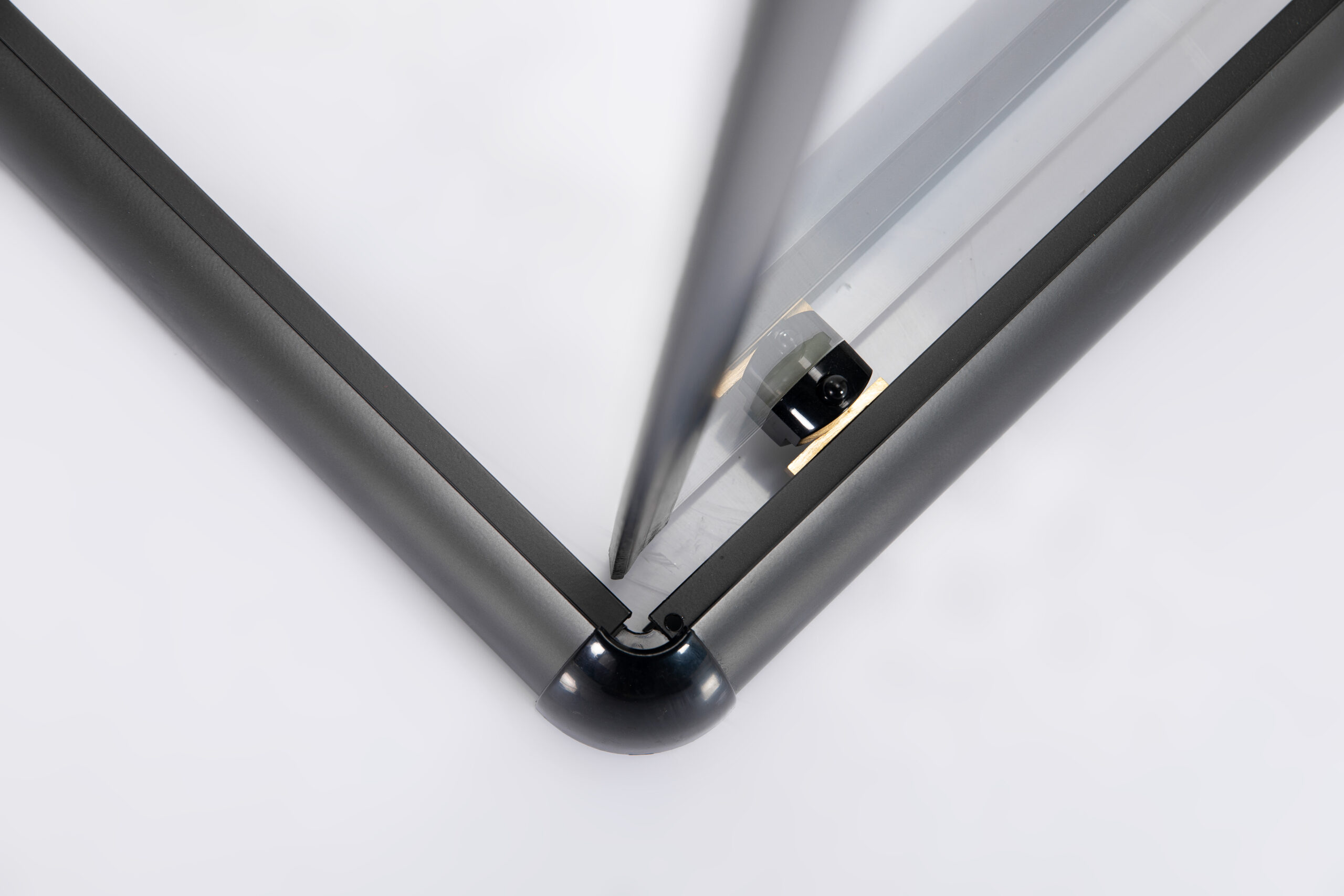 Душова кабіна AquaStream Ethos 90S розпашна All Blacks