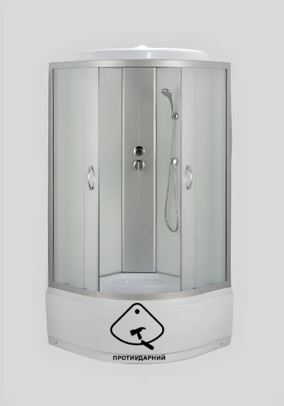 Гідромасажний бокс GLS 90 White з ПРОТИУДАРНИМ піддоном