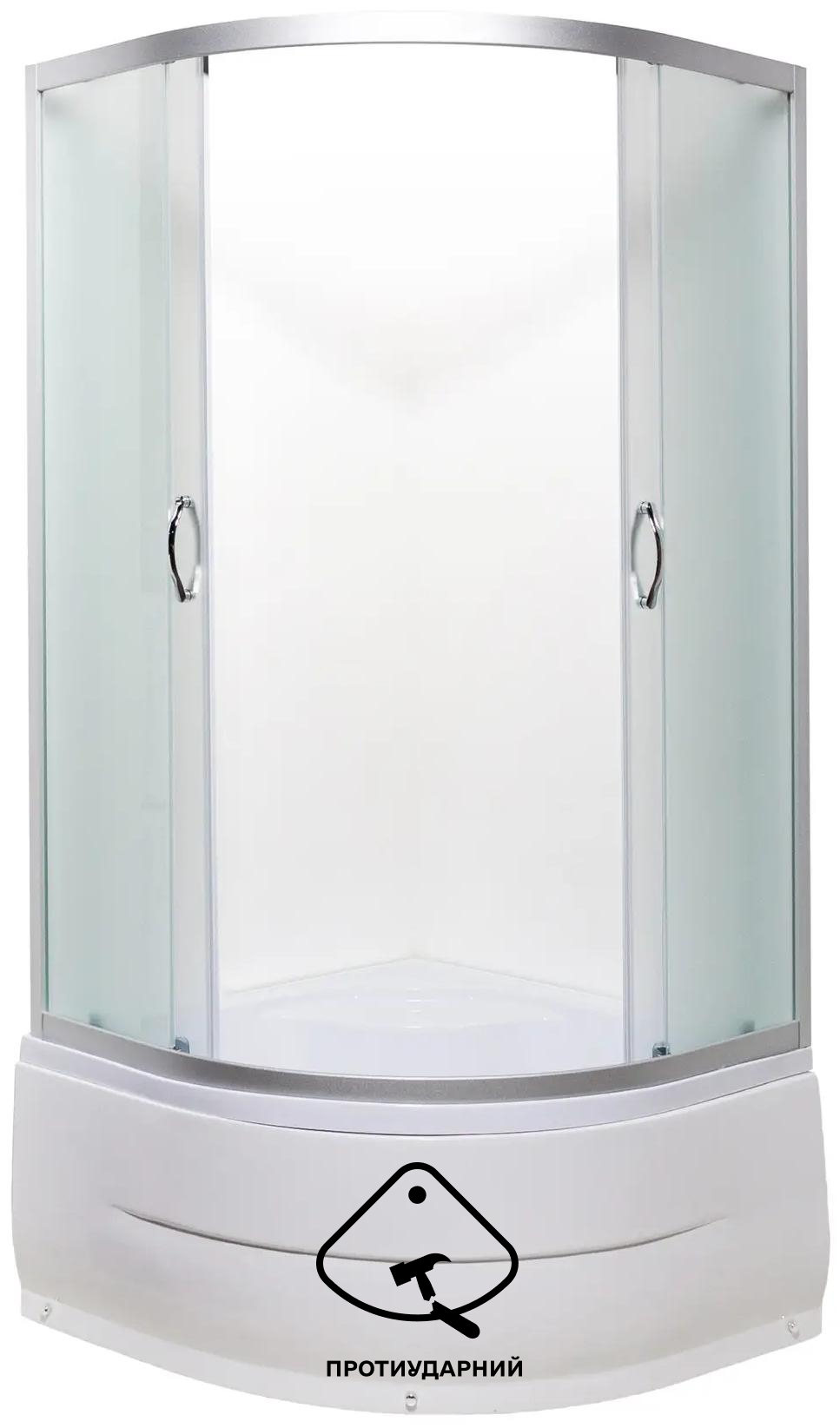 Душова кабіна AquaStream Simple 99 HW з ПРОТИУДАРНИМ піддоном