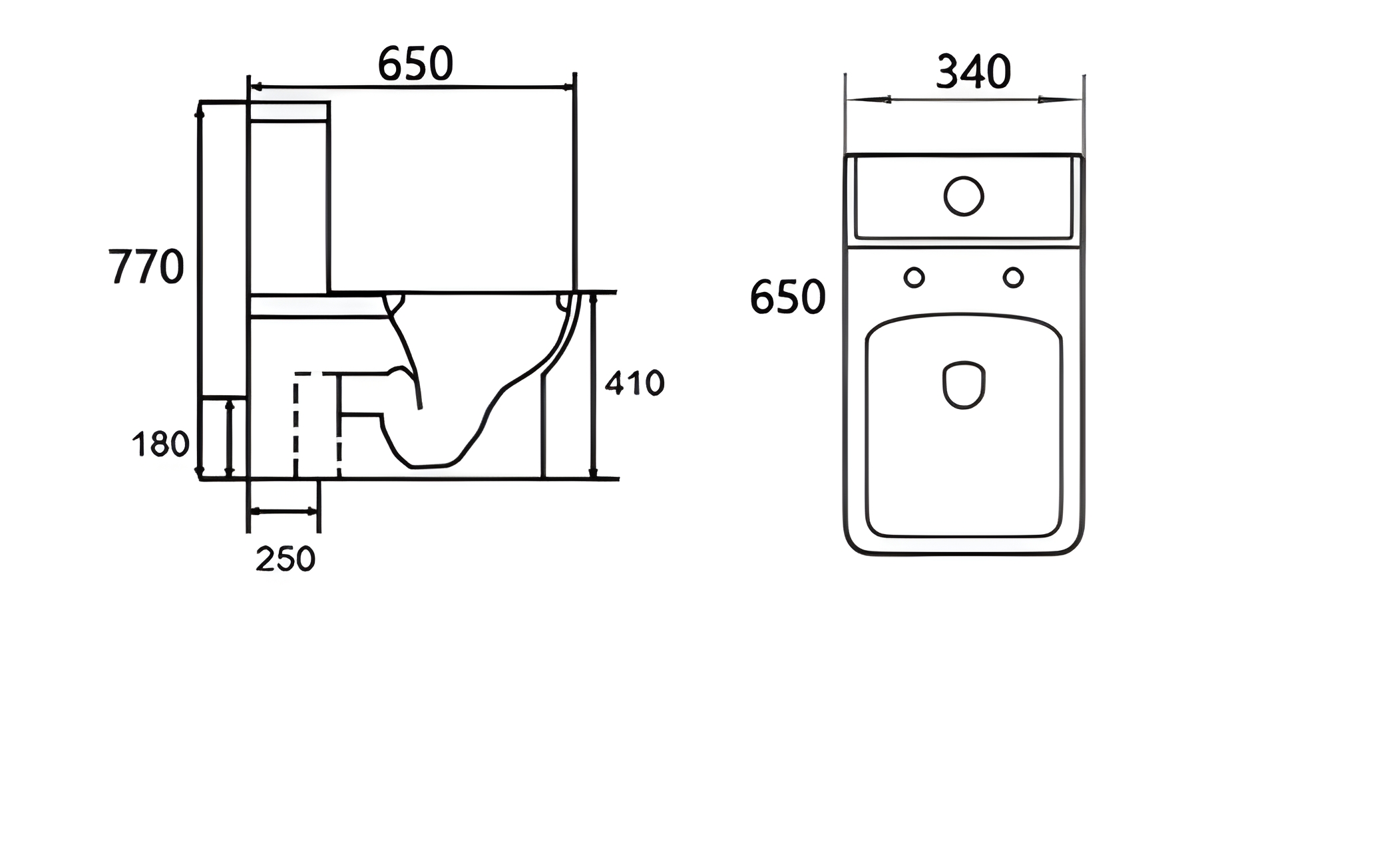 Унітаз-компакт Gustav з бачком і сидінням Soft Close дюропласт