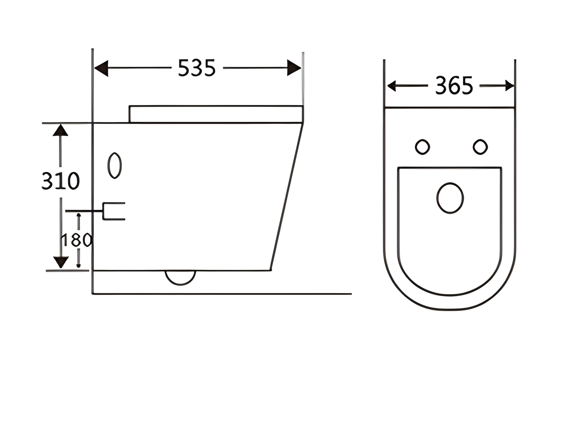 Унітаз підвісний Alberto з сидінням Soft Close дюропласт