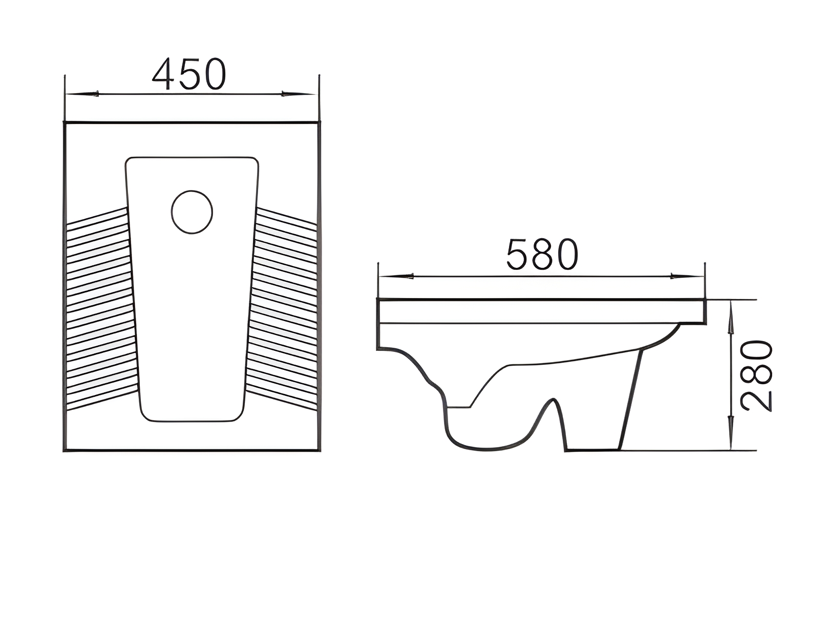 Чаша Генуя керамічна біла