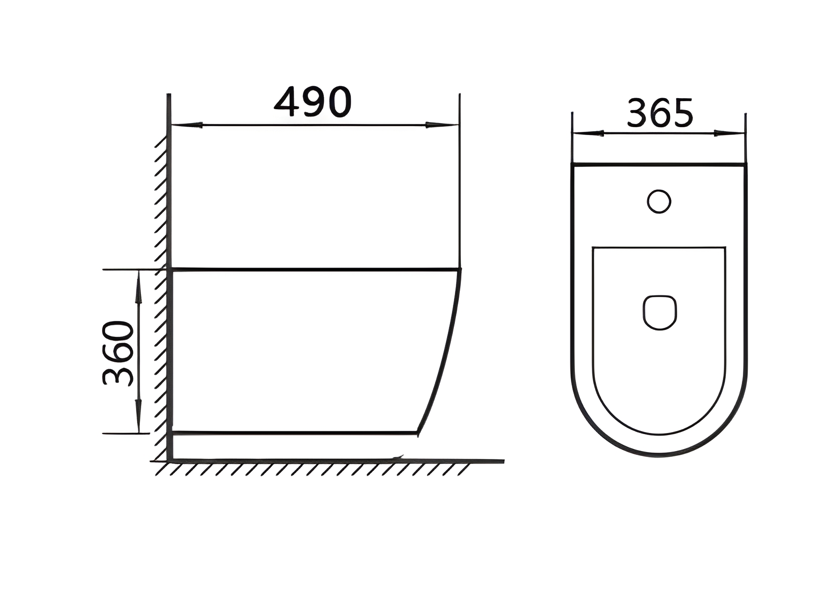 Біде підвісне Sorrento
