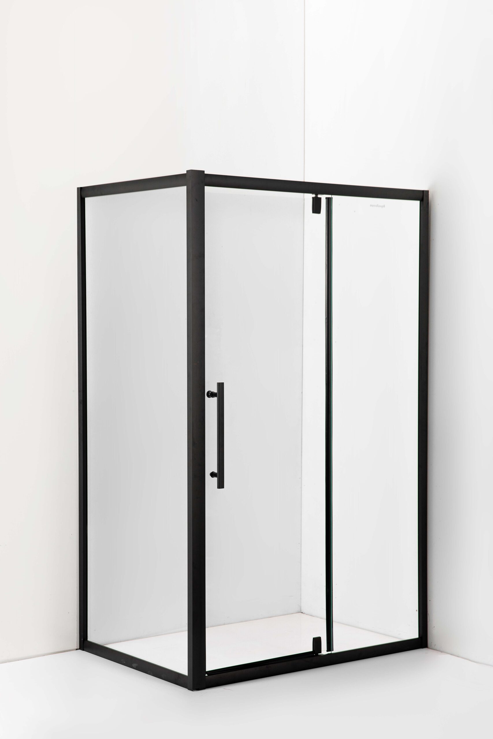 Душова кабіна AquaStream Ethos 120S розпашна All Blacks